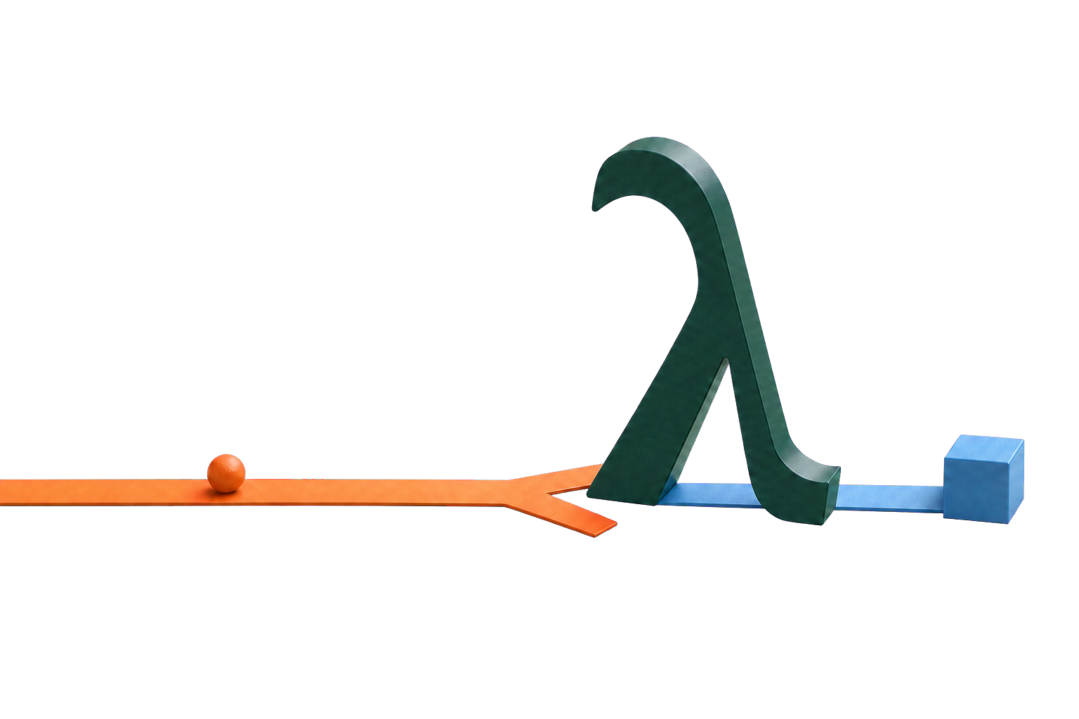The VarLambda lambda marker joining an orange request path to a blue production path
